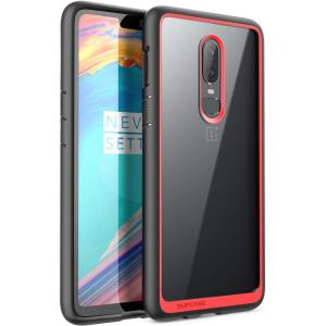 imageOnePlus 6 Unicorn Beetle Style Slim Clear CaseRed
