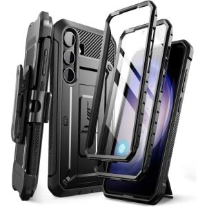 image:imageSUPCASE for Samsung Galaxy S24 Plus Case with Stand 2 Front Frames Builtin Screen Protector amp BeltClip MilitaryGrade Protection Heavy Duty Rugged Phone Case for Galaxy S24 Plus BlackBlack
