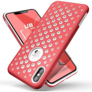 image:imageSUPCASE Unicorn Beetle Sport Series Designed for iPhone Xs Max Case 2018 Release Liquid TPU Silicone Rubber Premium Hybrid Case Hole Pattern with Heat Dissipation V20 Red