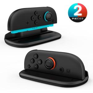 image:imageSUPCASE for Nintendo Switch 2 Mouse Grip 2 Pack Ergonomic Design Aim Assist Shooter Games Mouse Grip Adapter Compatible with Switch 2 Joy Con Controllers 2025 Black