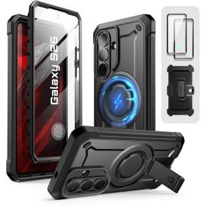 image:imageSUPCASE for Samsung Galaxy S26 Case with Stand UB Pro Mag 2 Front Frames Compatible with MagSafe Builtin Screen Protector amp BeltClip Protective Phone Case for Galaxy S26 63 Inch BlackBlack