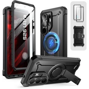 image:imageSUPCASE for Samsung Galaxy S26 Ultra Case with Stand UB Pro Mag 2 Front Frames Compatible with Wireless Charge Builtin Screen Protector amp BeltClip Protective Phone Case for S26 Ultra BlackBlack