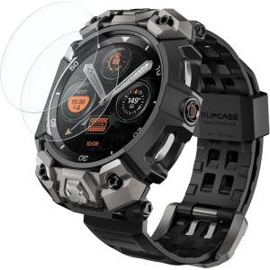 image:imageSUPCASE for Samsung Galaxy Watch 8 Classic 46mm Case with Band Unicorn Beetle Ore 2 Pack Screen Protector Rugged Protective Cover with Adjustable Strap Band BlackBlack