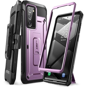 image:imageSUPCASE for Samsung Galaxy Note 20 Case with Stand Unicorn Beetle Pro Builtin Belt Clip Heavy Duty Rugged Kickstand Protective Phone Case Without Screen Protector for Samsung Note 20 BlackPurple
