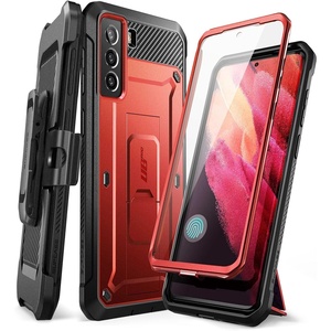 image:imageSUPCASE for Samsung Galaxy S21 FE Case with Stand amp BeltClip Unicorn Beetle Pro Builtin Screen Protector MilitaryGrade Protection Heavy Duty Rugged Phone Case for Galaxy S21 FE GuldanRed