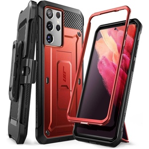 image:imageSUPCASE for Samsung Galaxy S21 Ultra Case with Stand Unicorn Beetle Pro Builtin Front Frame amp BeltClip MilitaryGrade Protection FullBody Rugged Phone Case for Galaxy S21 Ultra BlackRed