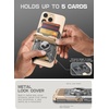 image:imageSUPCASE for MagSafe Wallet with Stand Magnetic Wallet for Men Hold 5 Cards Adjustable Stand RFID Blocking Phone Credit Card Holder Tripod for iPhone 171615141312 Series CoralDesertGold