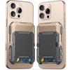 image:imageSUPCASE for MagSafe Wallet with Stand Magnetic Wallet for Men Hold 5 Cards Adjustable Stand RFID Blocking Phone Credit Card Holder Tripod for iPhone 171615141312 Series CoralDesert