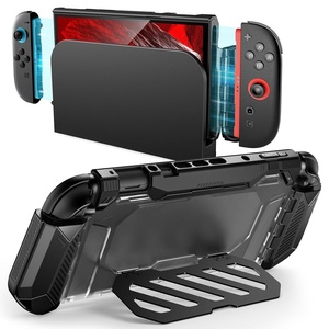 image:imageSUPCASE Dockable Case for Nintendo Switch 2 Foldable Aluminum Alloy Stand MilitaryGrade Protection Exclusive Hinge Joy Con Quick Release Hard Shell Accessories Compatible with Switch 2 Black