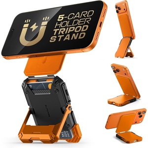 image:imageSUPCASE for MagSafe Wallet with Stand Magnetic Wallet for Men Hold 5 Cards Adjustable Stand RFID Blocking Phone Credit Card Holder Tripod for iPhone 171615141312 Series CoralCoral