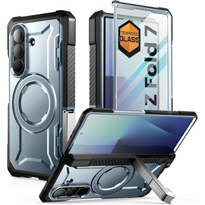 image:imageSUPCASE for Samsung Galaxy Z Fold 7 Case with Kickstand UB Grip Compatible with MagSafe Builtin Tempered Glass Screen Protector Hinge Coverage MilitaryGrade Protection Phone Case RuddyTilt