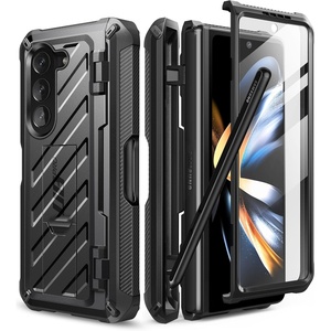 image:imageSUPCASE Unicorn Beetle Pro Case for Galaxy Z Fold 5 5G 2023 with Builtin S Pen Slot amp Screen Protector amp Kickstand FullBody Dual Layer Rugged Case GuldanBlack