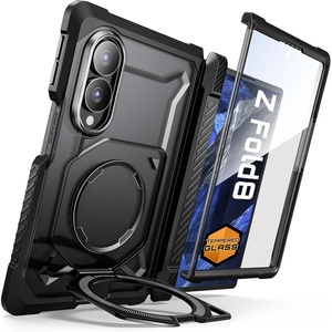 image:imageSUPCASE for Samsung Galaxy Z Fold 8 Case with Fixed Stand UB Grip Compatible with MagSafe Builtin Screen Protector Hinge Coverage AntiSlip Grip Full Body Protective Phone Case Black