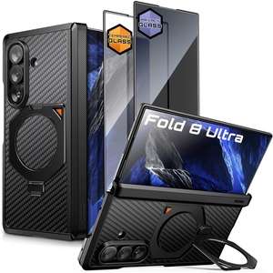 image:imageSUPCASE for Samsung Galaxy Z Fold 8 Ultra Case with 360 Rotatable Stand  HD amp Privacy Screen Protectors Compatible with MagSafe Hinge Coverage MilitaryGrade Protection Phone Case AramidBlackAramidBlack