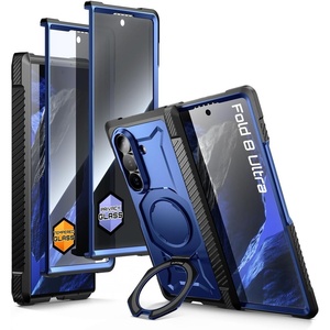 image:imageSUPCASE for Samsung Galaxy Z Fold 8 Ultra Case with Screen Protectors HD amp Privacy UB Grip Compatible with MagSafe Builtin Fixed Stand Hinge Coverage MilGrade Protection Phone Case BlackCobalt